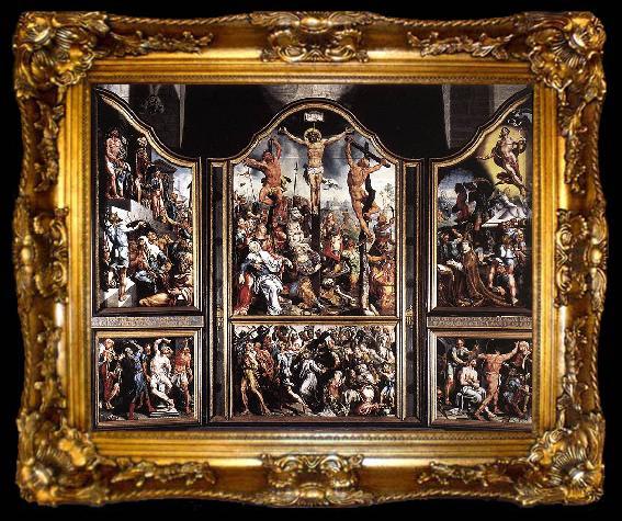 framed  Maarten van Heemskerck Triptych, ta009-2